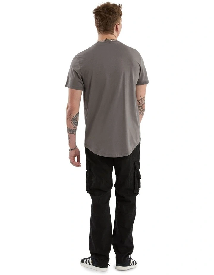 Pronto Dual Curved Tee in Charcoal image 5