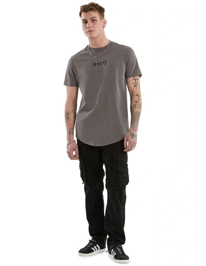 Pronto Dual Curved Tee in Charcoal image 6
