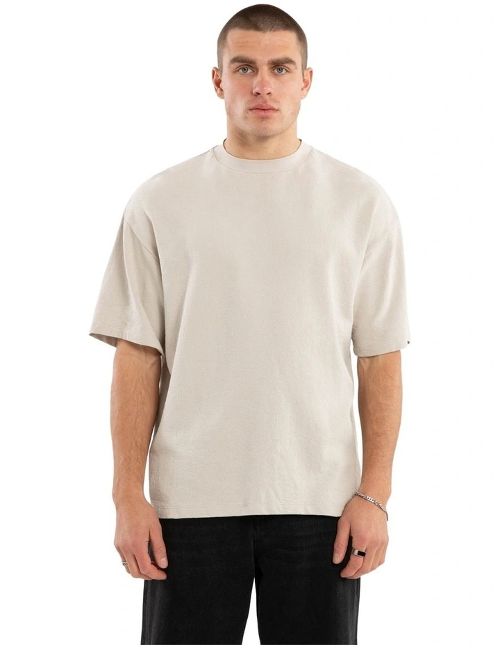 Elijah Textured Street Tee in Grey image 1