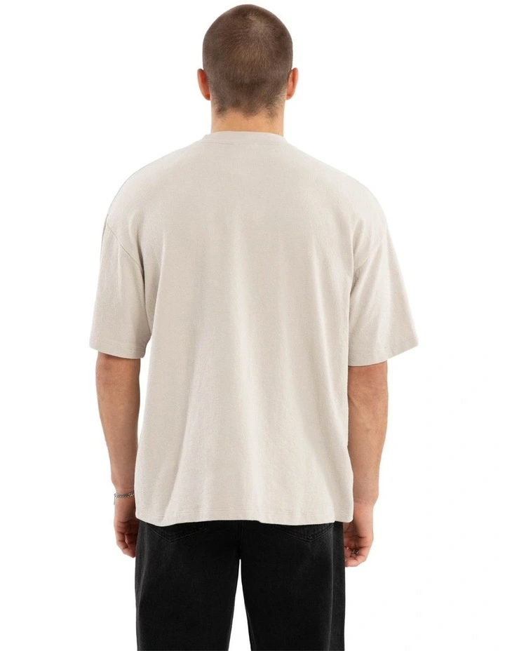 Elijah Textured Street Tee in Grey image 2