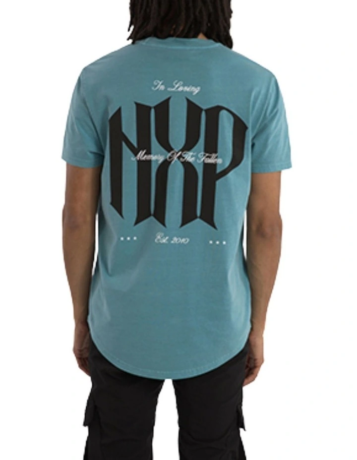 Rush Dual Curved Tee in Blue image 1