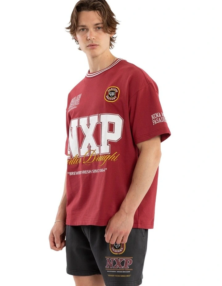 Spirits Loopback Raptor Tee in Red image 3