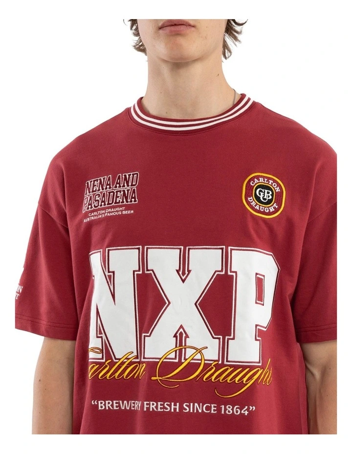 Spirits Loopback Raptor Tee in Red image 4