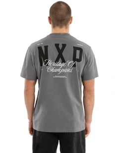 Hardcore Relaxed Tee in Lava Smoke