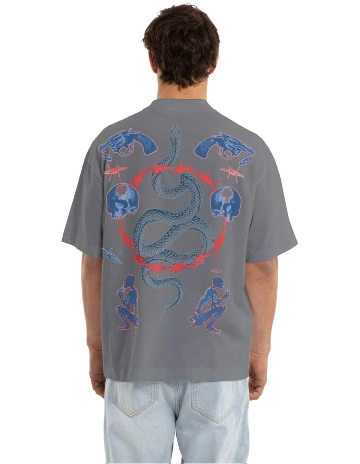 Grave Street Tee in Steel image 1