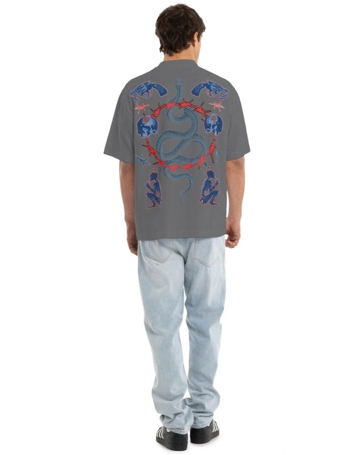 Grave Street Tee in Steel image 3