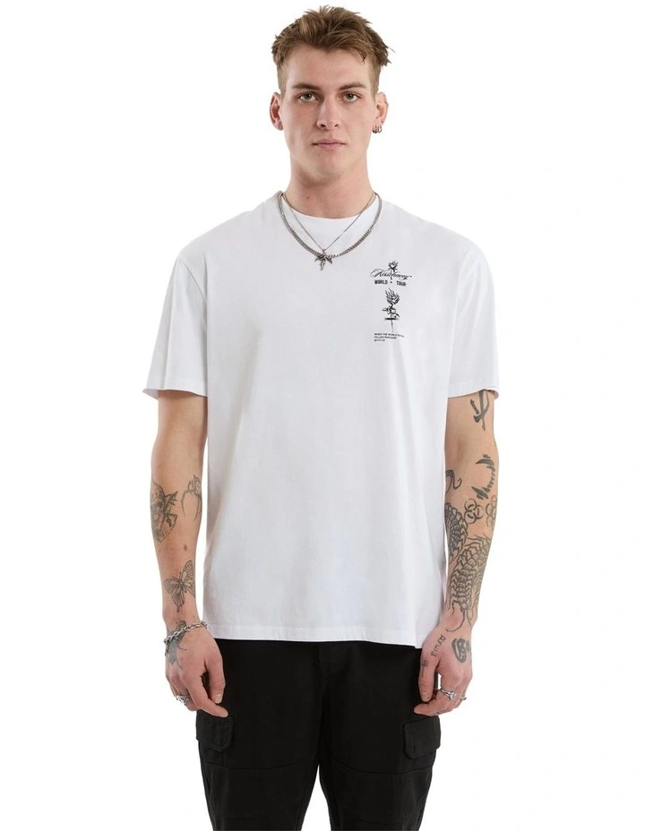 Division Relaxed Tee in Optical White image 2