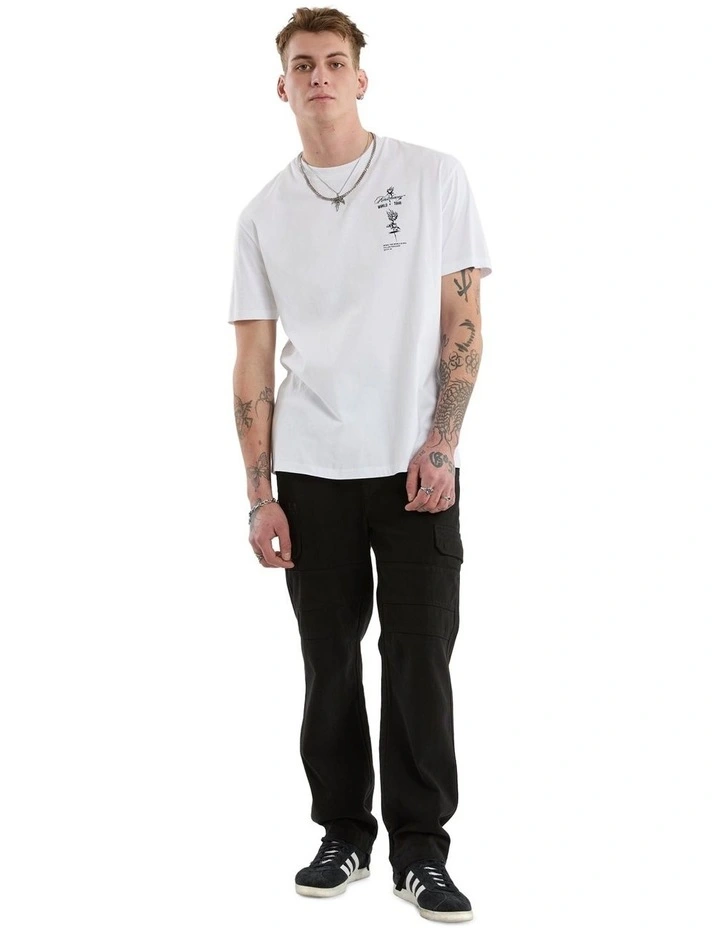 Division Relaxed Tee in Optical White image 6