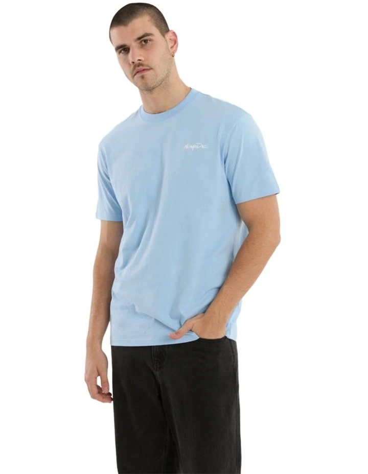 Big Sur Relaxed Tee in Powder Blue image 3