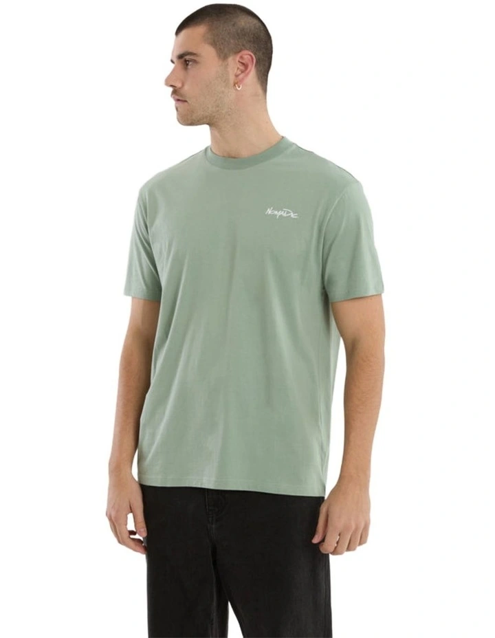 Big Sur Relaxed Tee in Iceberg Green image 3