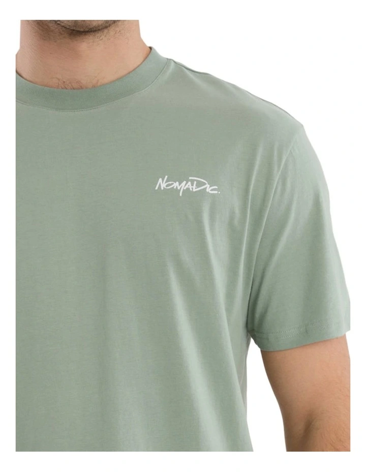 Big Sur Relaxed Tee in Iceberg Green image 4