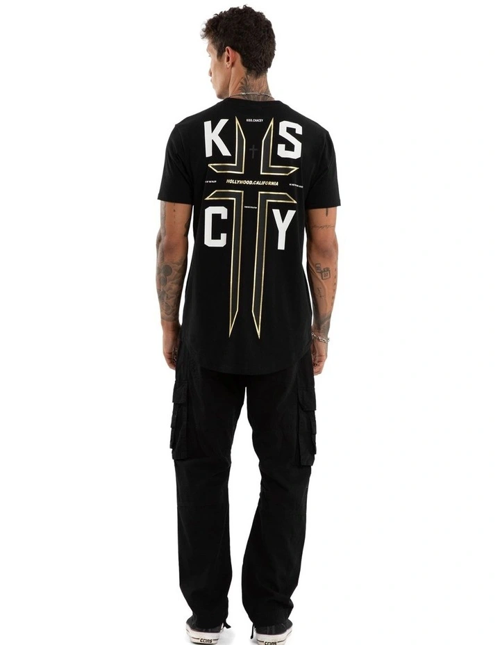 Ashes Dual Curved Tee in Black image 5