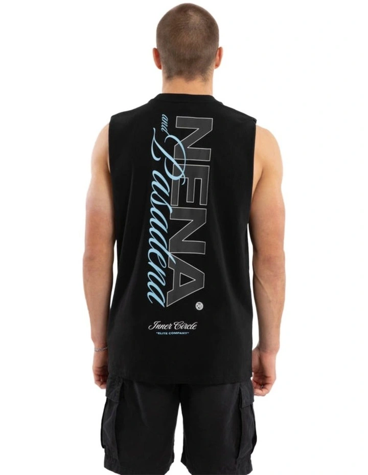 Conclude Relaxed Muscle Tee in Black image 1