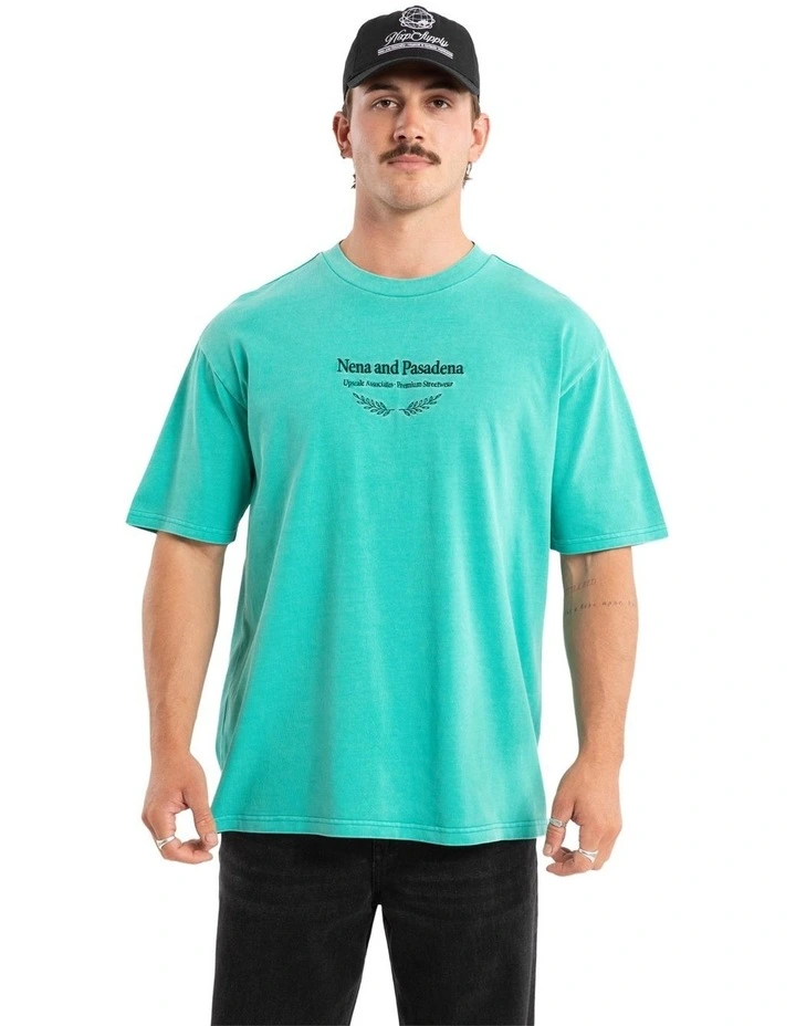 Buffer Box Fit Tee in Green image 1