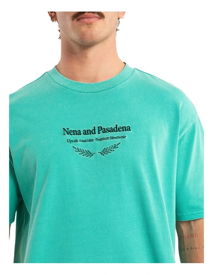 Buffer Box Fit Tee in Green image 4