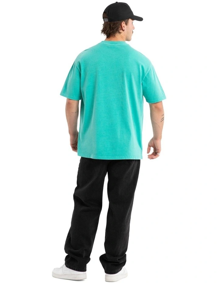 Buffer Box Fit Tee in Green image 5