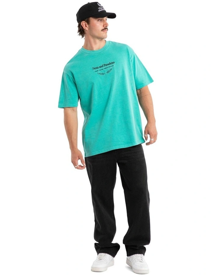 Buffer Box Fit Tee in Green image 6