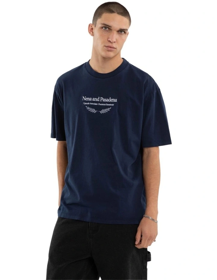 Buffer Box Fit Tee in Pigment Black Iris image 1