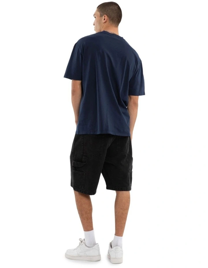 Buffer Box Fit Tee in Pigment Black Iris image 2