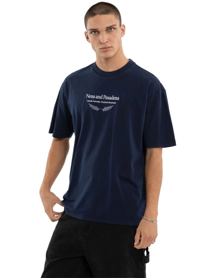 Buffer Box Fit Tee in Pigment Black Iris image 3