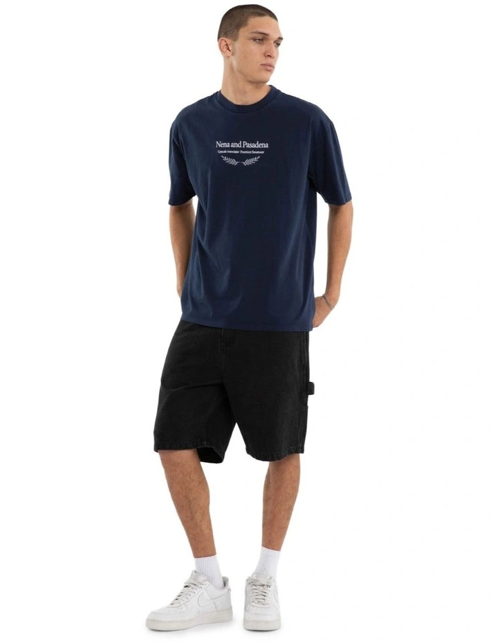 Buffer Box Fit Tee in Pigment Black Iris image 5