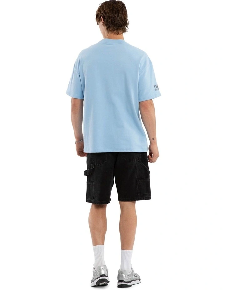 Exile Loopback Raptor Tee in Blue image 5