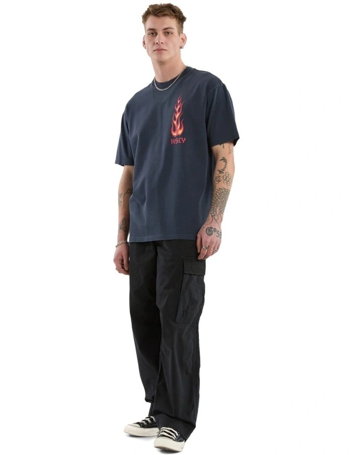 Meteor Box Fit Tee in Pigment Vulcan image 5