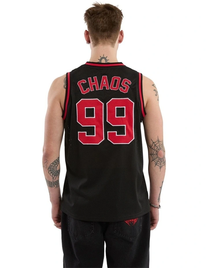 Slam Basketball Jersey in Black image 2