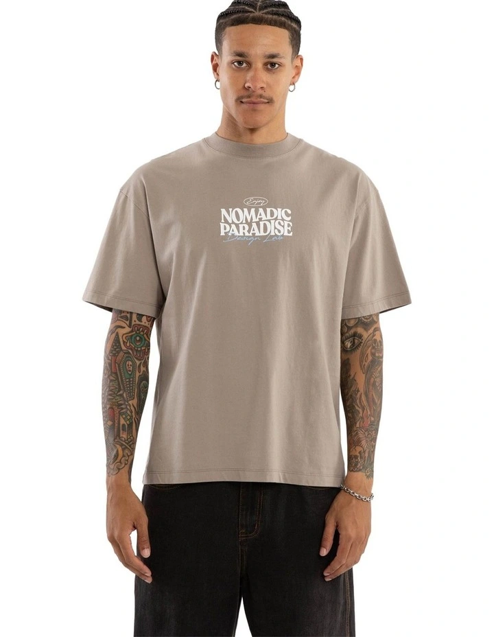 Hollow Street Tee in Grey image 2
