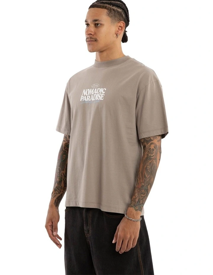 Hollow Street Tee in Grey image 3