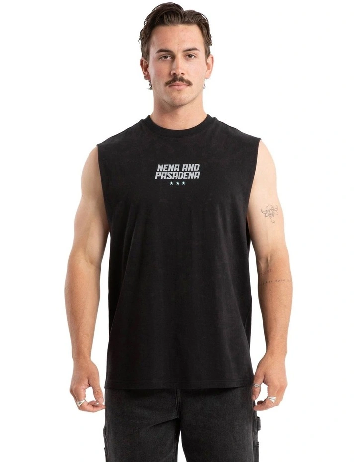 Vision Relaxed Muscle Tee in Jet Black image 2