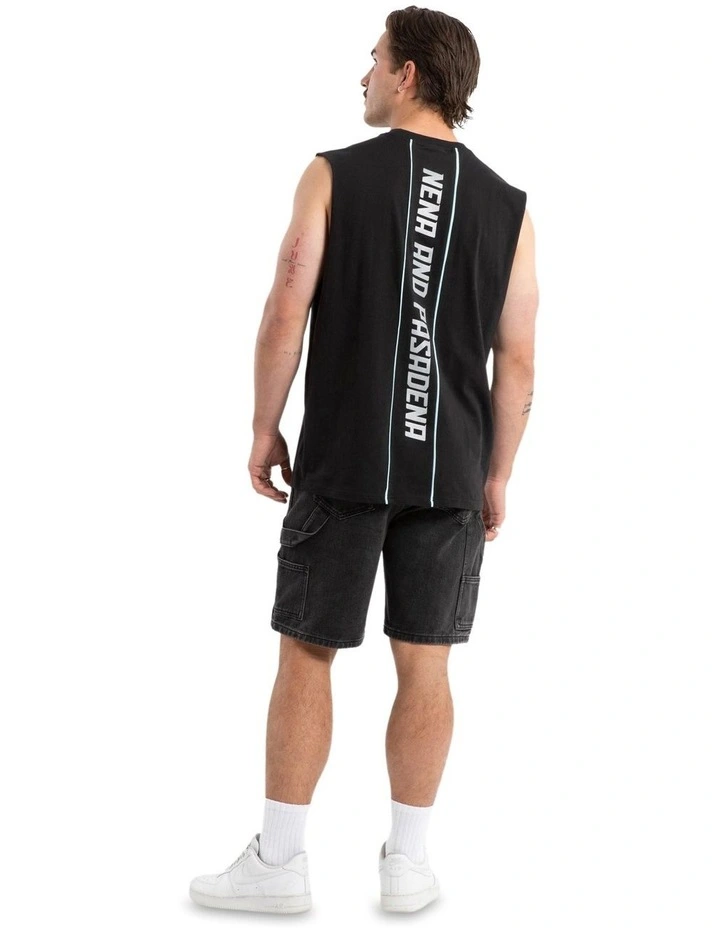 Vision Relaxed Muscle Tee in Jet Black image 5