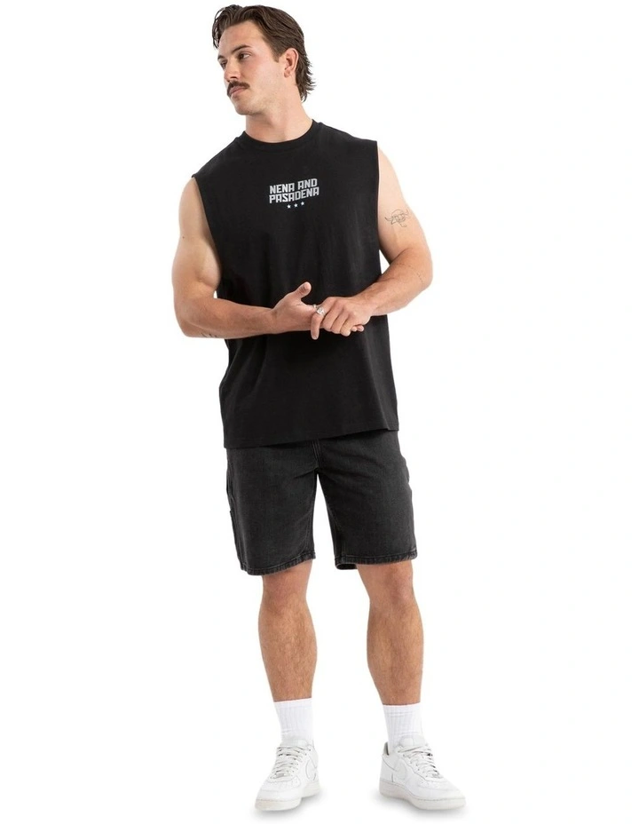 Vision Relaxed Muscle Tee in Jet Black image 6