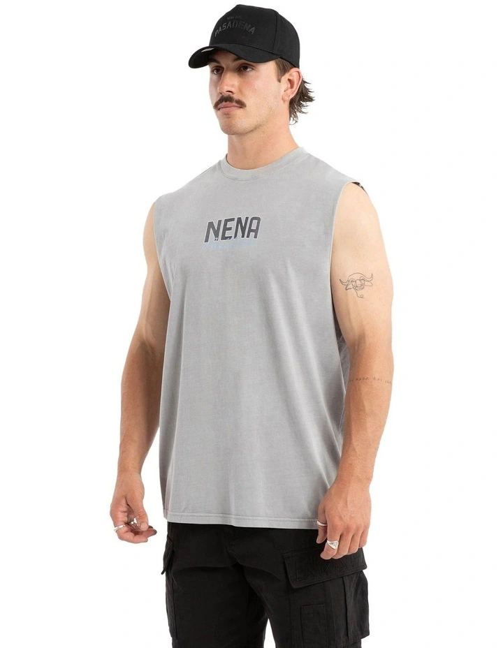 Efficient Relaxed Muscle Tee in Pigment Alloy image 3