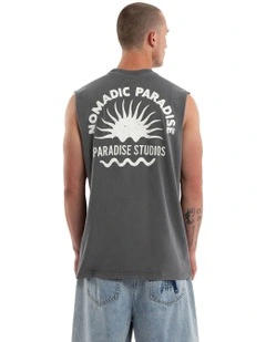 Rise Relaxed Muscle T-shirt in Grey