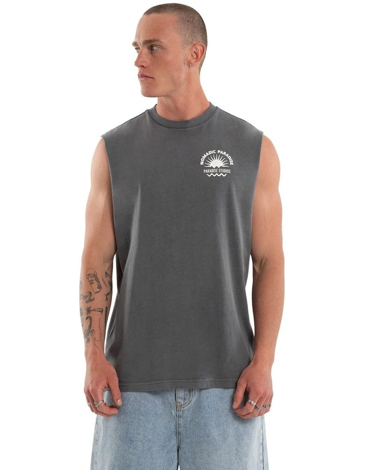Rise Relaxed Muscle T-shirt in Grey image 2