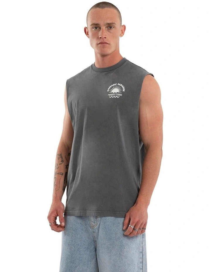 Rise Relaxed Muscle T-shirt in Grey image 3