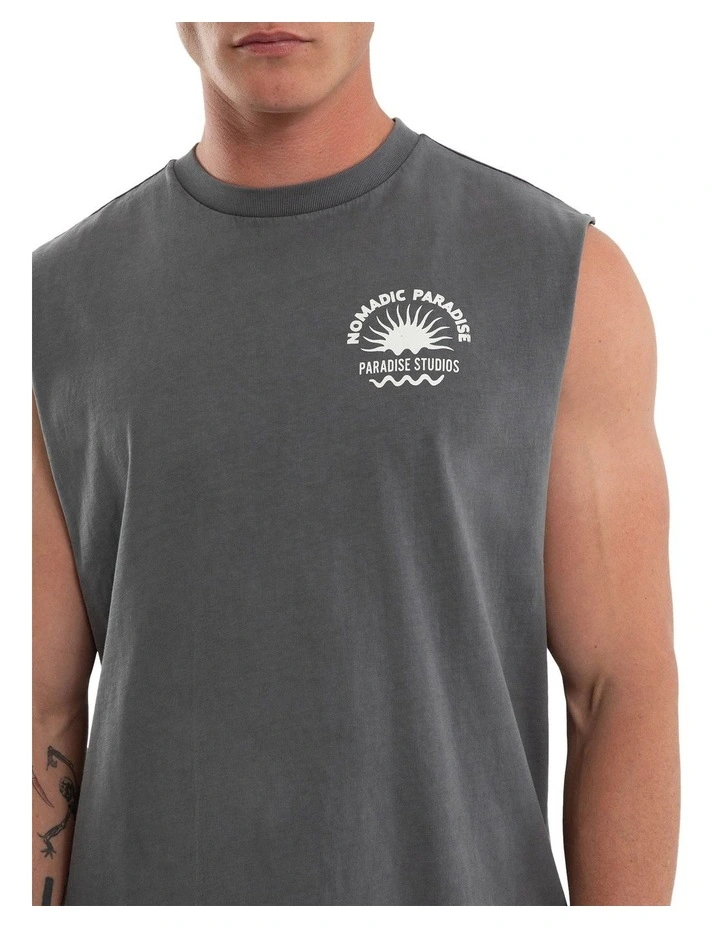 Rise Relaxed Muscle T-shirt in Grey image 4