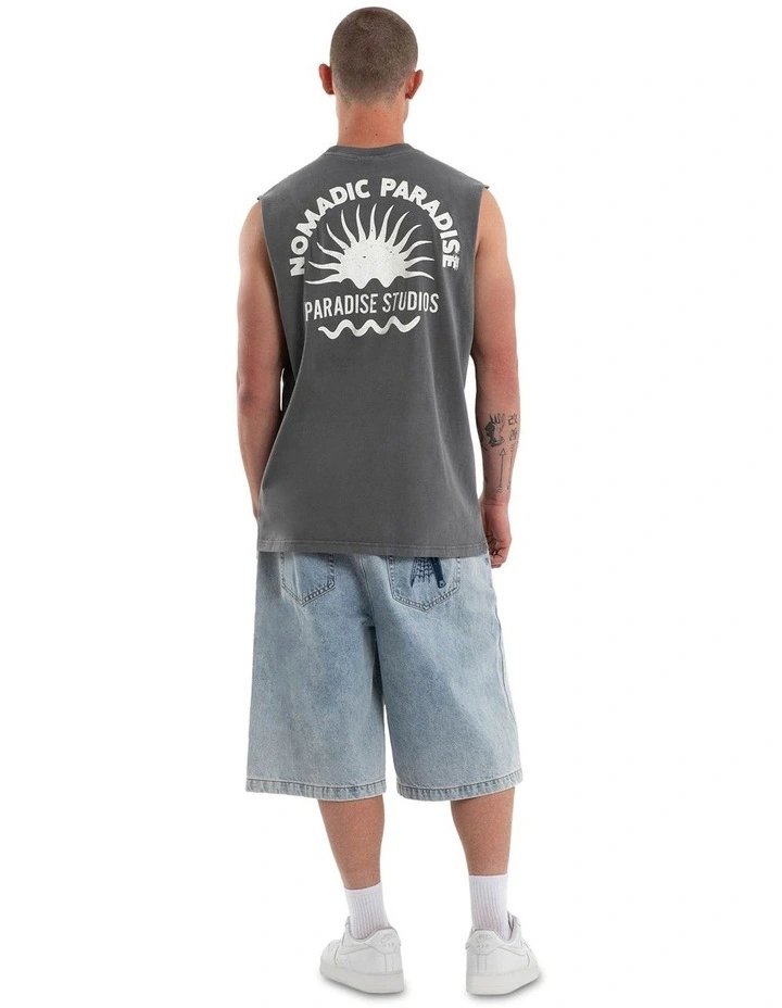 Rise Relaxed Muscle T-shirt in Grey image 5