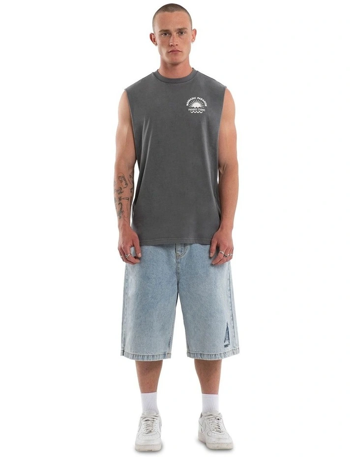 Rise Relaxed Muscle T-shirt in Grey image 6