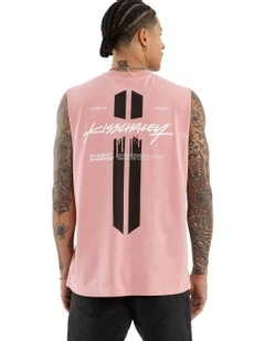 Pillar Relaxed Muscle Tee in Pink