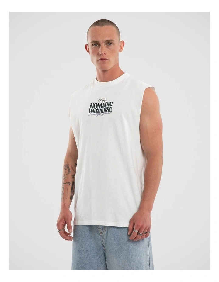 Enjoy Relaxed Muscle T-shirt in White image 6