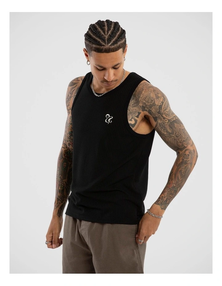 Belongil Singlet in Black image 1