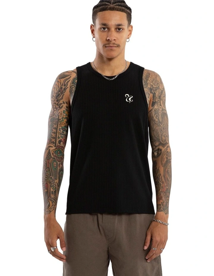 Belongil Singlet in Black image 1
