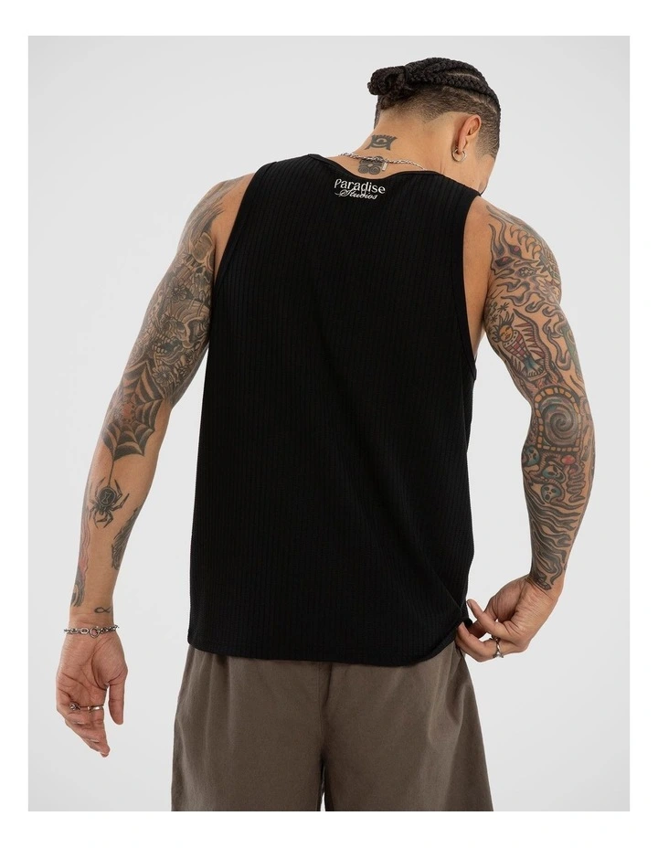 Belongil Singlet in Black image 2