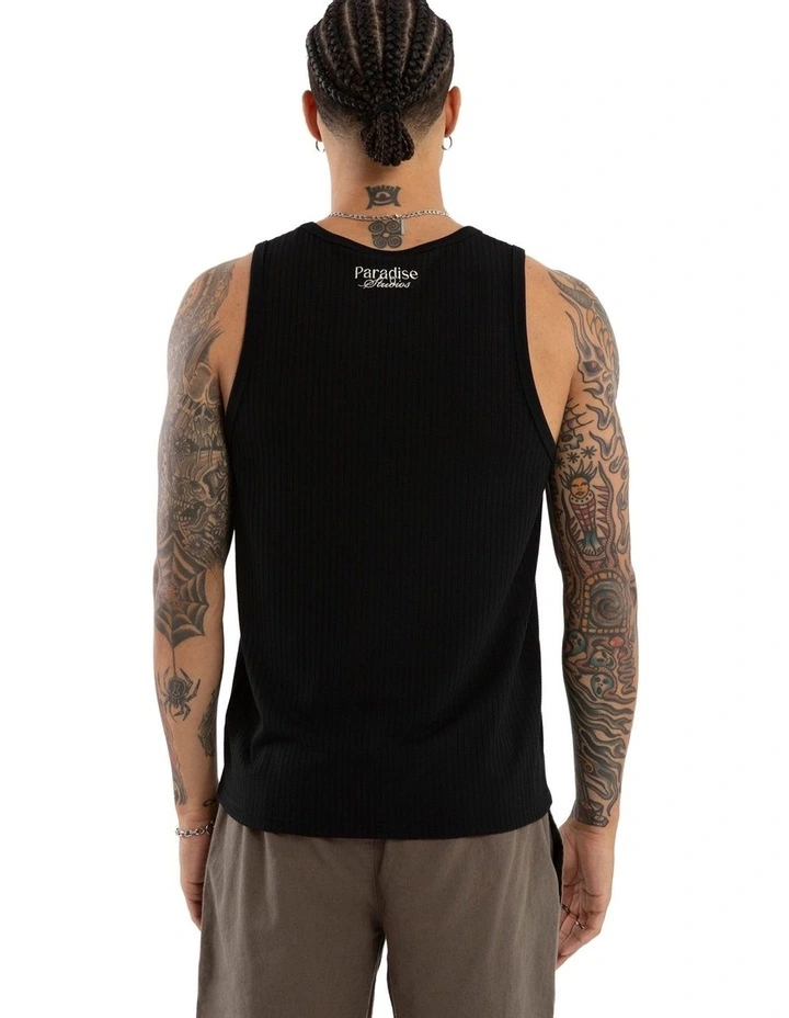 Belongil Singlet in Black image 2