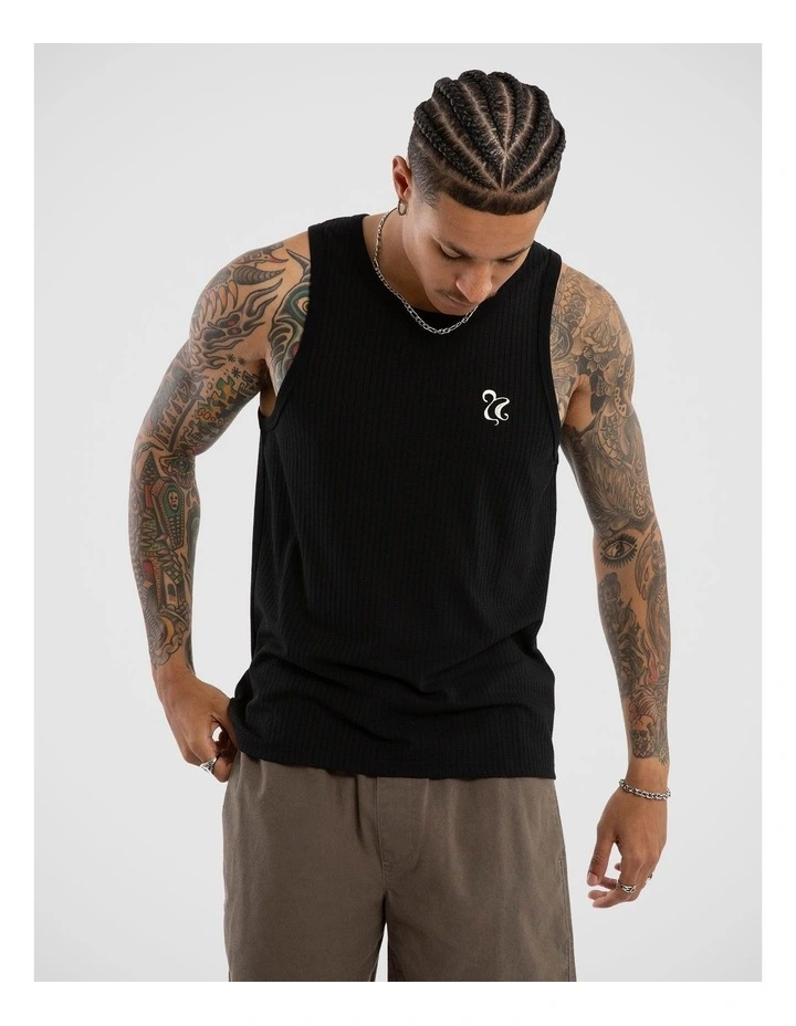 Belongil Singlet in Black image 3