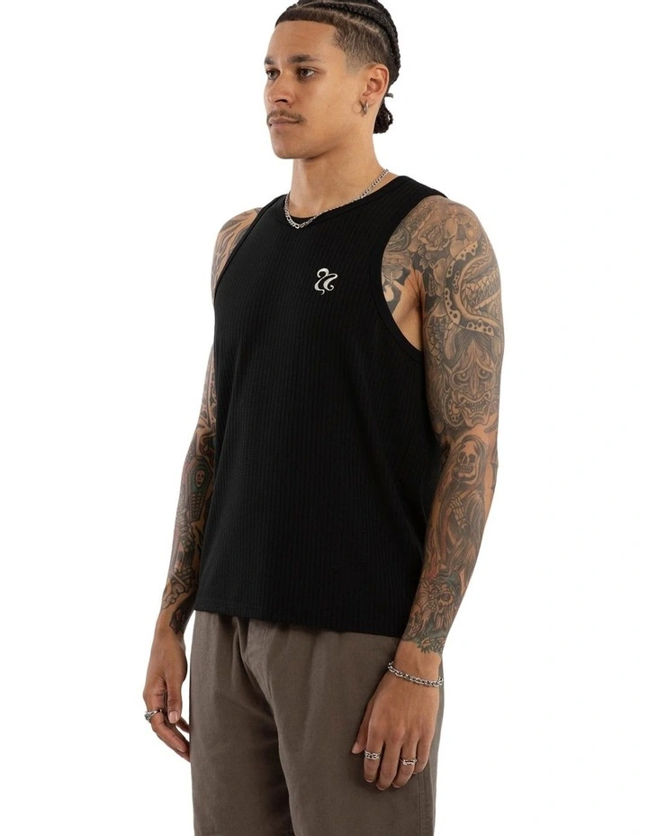 Belongil Singlet in Black image 3