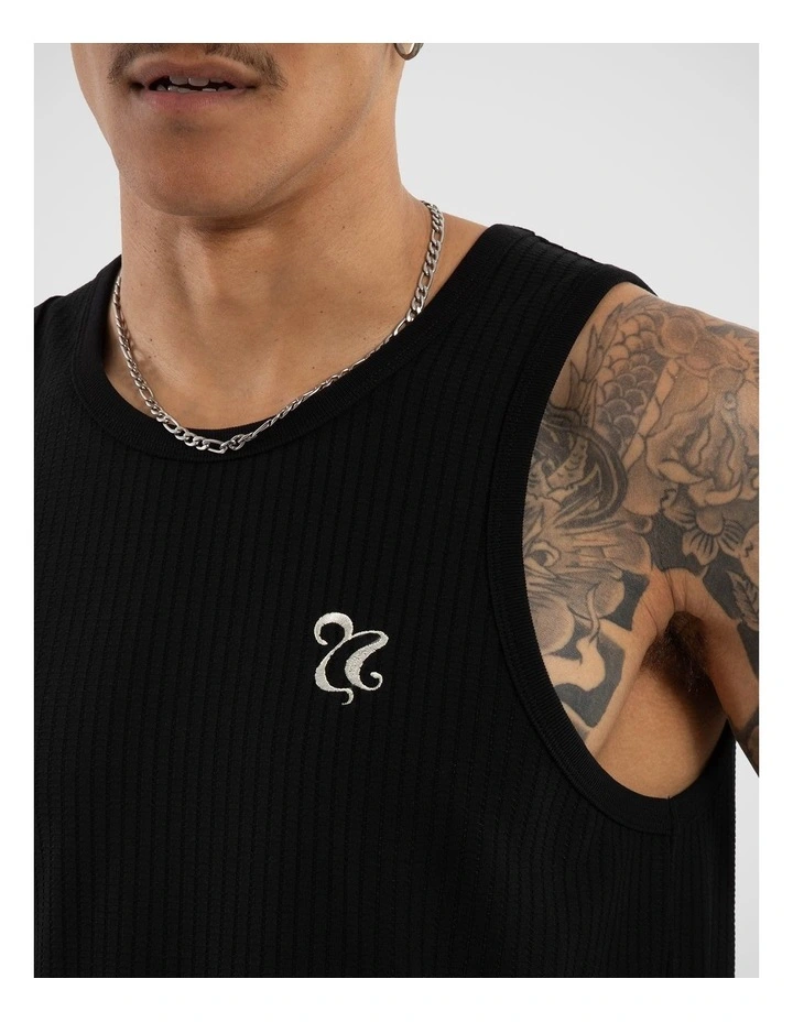 Belongil Singlet in Black image 4