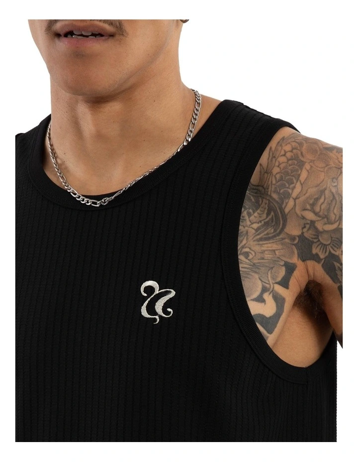Belongil Singlet in Black image 4